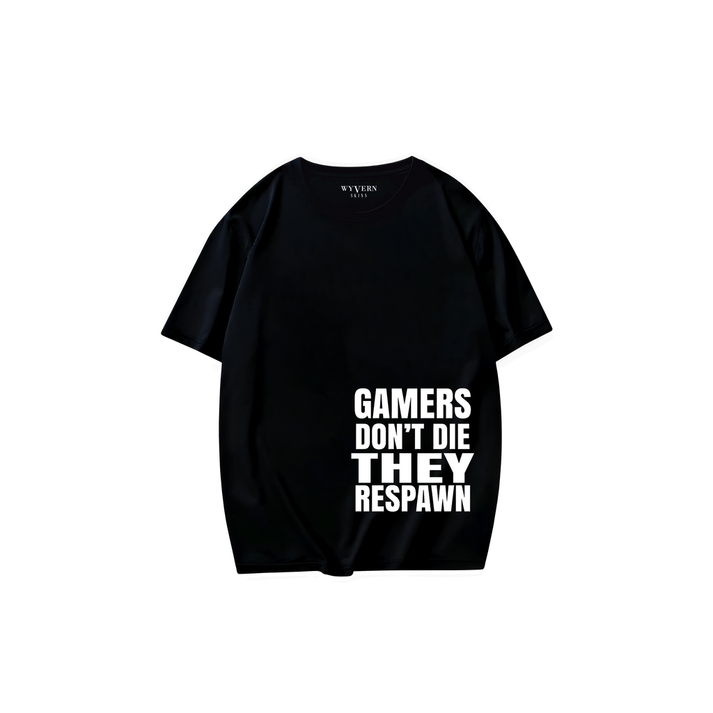 Gamers Don’t Die, They Respawn – Premium Gaming T-Shirt