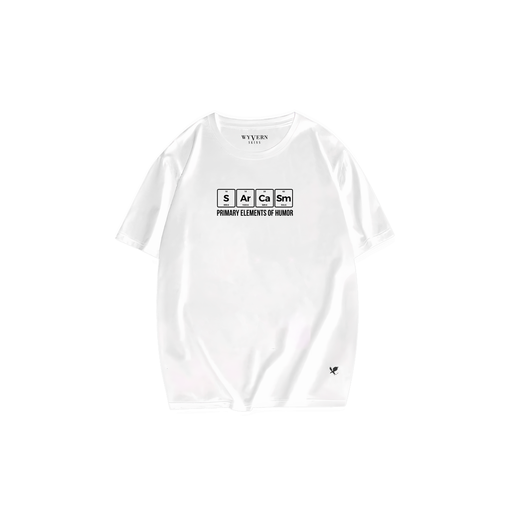 Sarcasm Formula Oversized White Tee