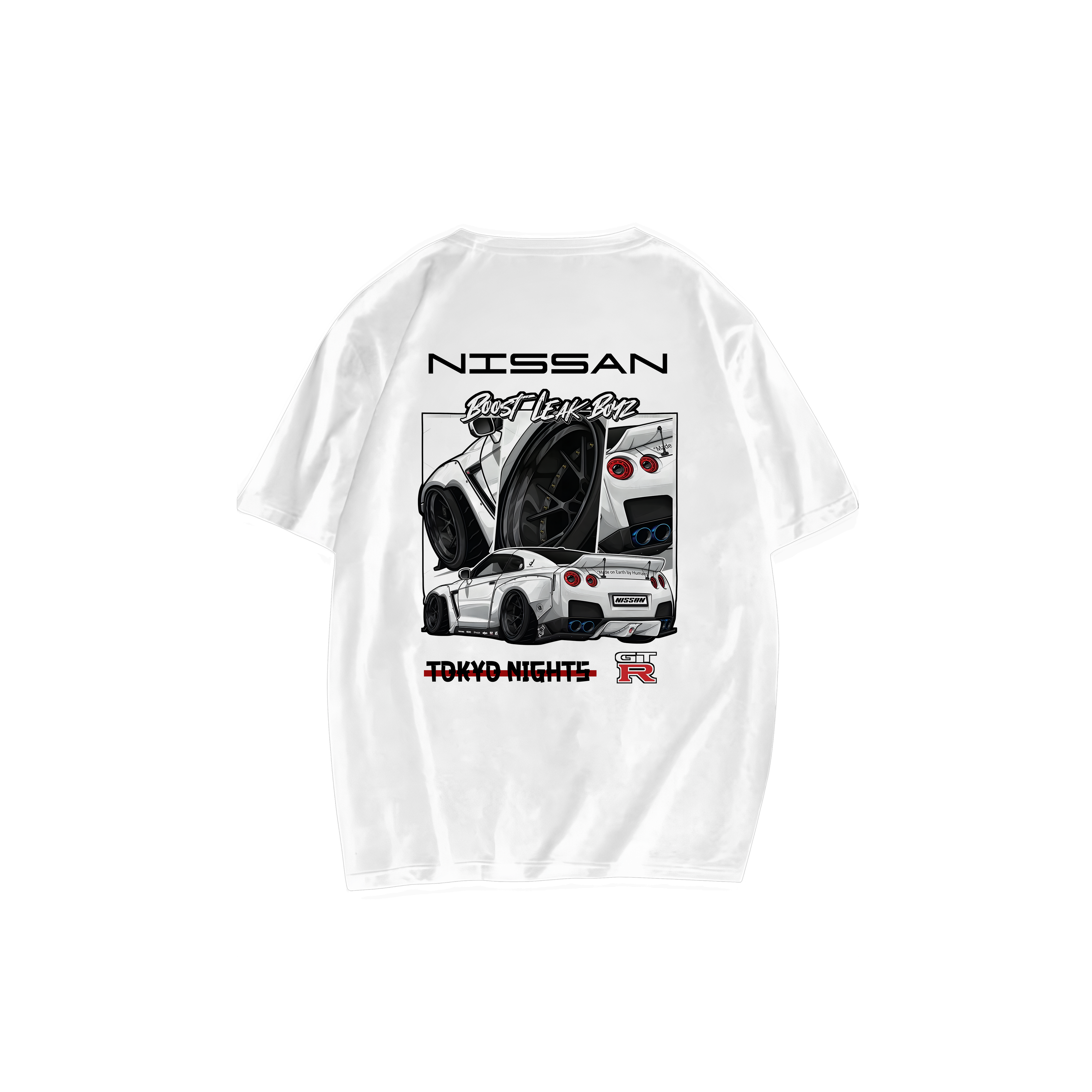 Nissan GT-R Tokyo Nights Street Racing Oversized T-Shirt