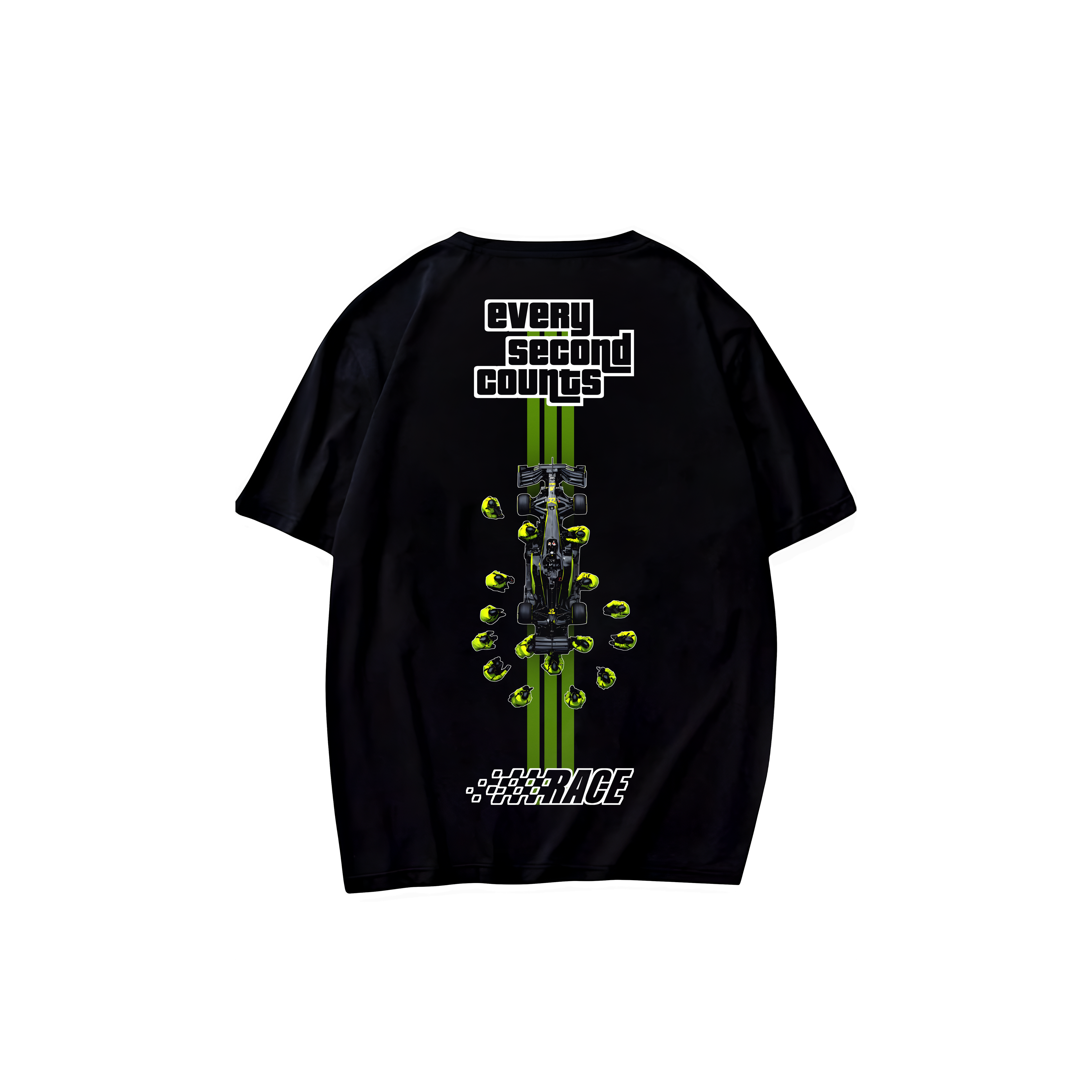 Every Second Counts F1 Racing Oversized T-Shirt